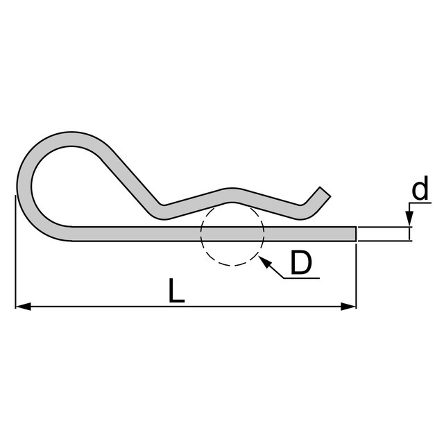 Goupille Beta Zinguee 6 MM (sachet de 25) référence fournisseur 31135376
